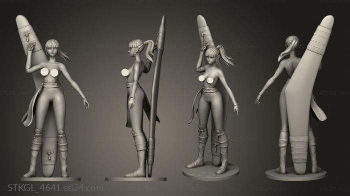 Figurines of girls (Sango Inuyasha NSFW, STKGL_4641) 3D models for cnc