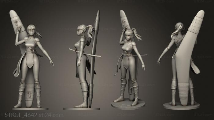 Figurines of girls (Sango Inuyasha NSFW, STKGL_4642) 3D models for cnc