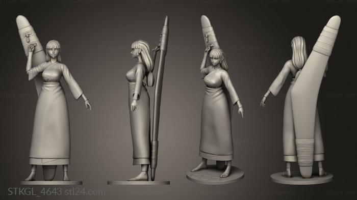 Figurines of girls (Sango Inuyasha NSFW, STKGL_4643) 3D models for cnc