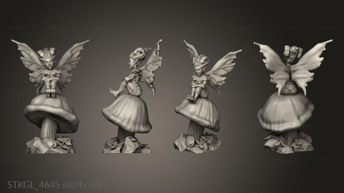 Figurines of girls (Sat Fairy, STKGL_4645) 3D models for cnc
