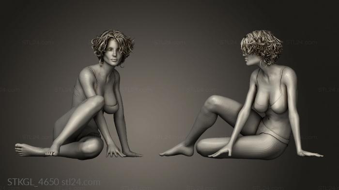 Figurines of girls (Seductive girl Girll, STKGL_4650) 3D models for cnc