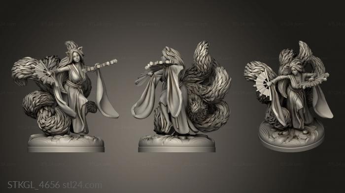Figurines of girls (selena shadow ina akaio, STKGL_4656) 3D models for cnc