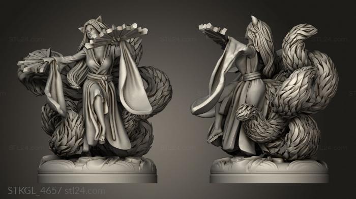 Figurines of girls (selena shadow ina akaio, STKGL_4657) 3D models for cnc
