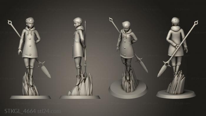 Figurines of girls (seven deadly sins the sins King, STKGL_4664) 3D models for cnc
