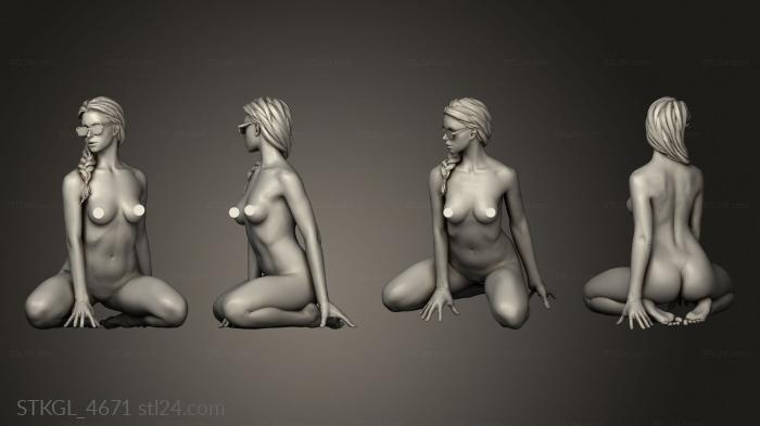 Figurines of girls (Sexy Girl Mesh, STKGL_4671) 3D models for cnc