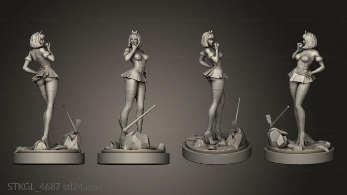Figurines of girls (Sexy Snow White, STKGL_4687) 3D models for cnc