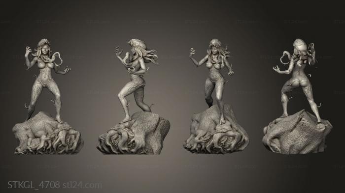 Figurines of girls (She Venom, STKGL_4708) 3D models for cnc