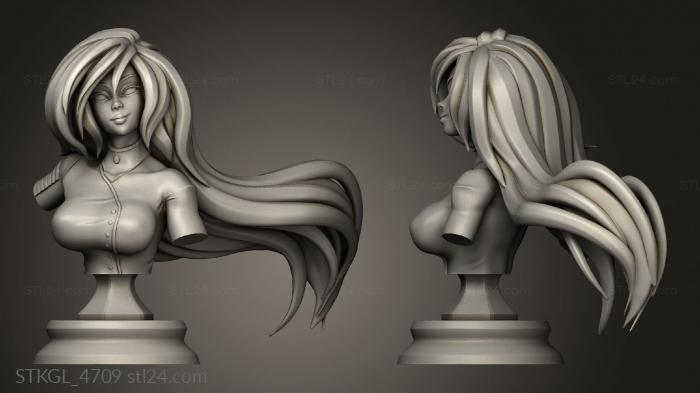 Figurines of girls (Shego Azera Down, STKGL_4709) 3D models for cnc