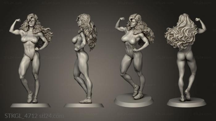 Figurines of girls (she hulk She Hulk, STKGL_4712) 3D models for cnc