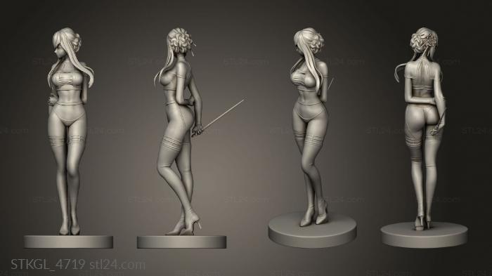 Figurines of girls (Shenhe Yor Forger NSFW Alt, STKGL_4719) 3D models for cnc