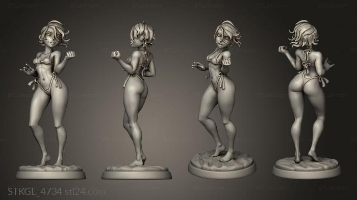 Figurines of girls (Shirley, STKGL_4734) 3D models for cnc