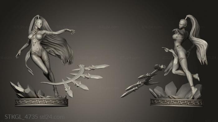 Figurines of girls (Shiva Fantasy Explosion, STKGL_4735) 3D models for cnc