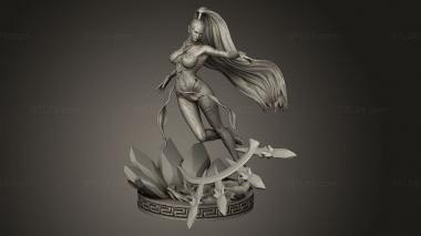 Figurines of girls (Shiva Fantasy Explosion, STKGL_4735) 3D models for cnc