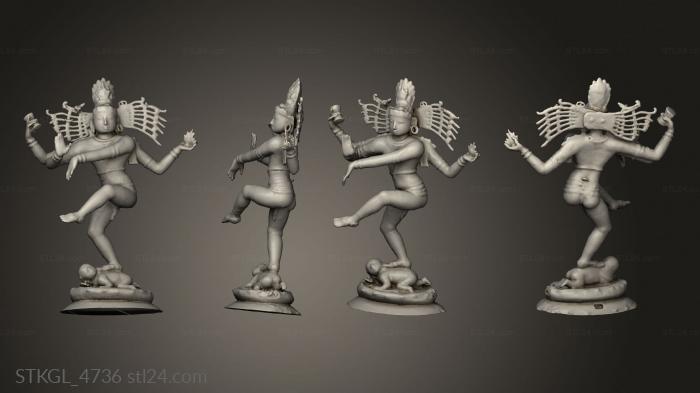 Figurines of girls (Shiva Statue At Mia, STKGL_4736) 3D models for cnc