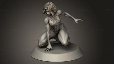 Figurines of girls (Silk Spider Man Cindy Moon, STKGL_4745) 3D models for cnc