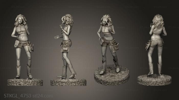 Figurines of girls (Skorepa Nico Devil Cry, STKGL_4753) 3D models for cnc