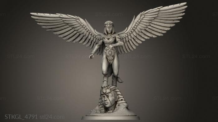 Figurines of girls (Sphinx, STKGL_4791) 3D models for cnc