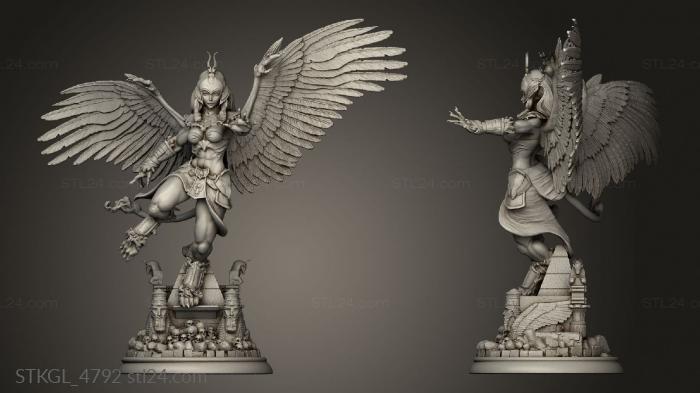 Figurines of girls (Sphinx mini sphynx Mimi, STKGL_4792) 3D models for cnc