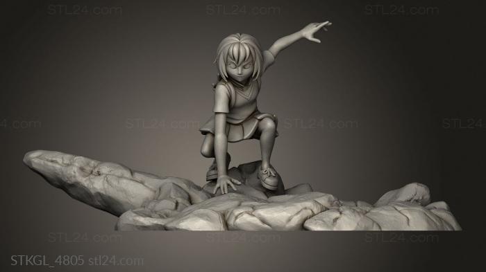 Figurines of girls (Spider in the Shell Folder SS, STKGL_4805) 3D models for cnc