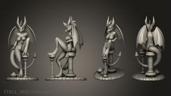 Figurines of girls (Spyro sexy Fem, STKGL_4820) 3D models for cnc