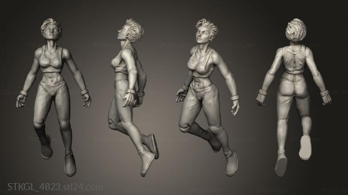 Figurines of girls (SS SG Sleipnir Crew Stretch Goals Psychopath Zero, STKGL_4823) 3D models for cnc