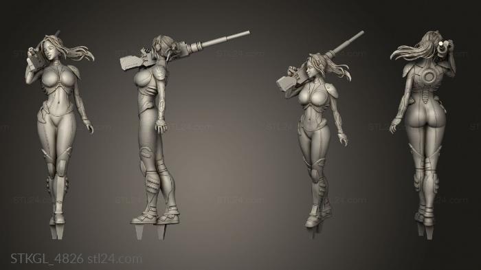 Figurines of girls (StarCraftva SFW NSFW sexy, STKGL_4826) 3D models for cnc