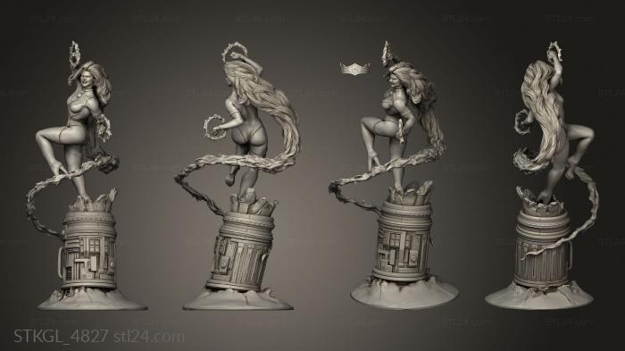 Figurines of girls (Star Fire Victor Araujo, STKGL_4827) 3D models for cnc