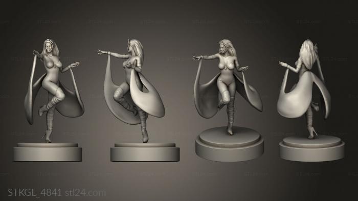 Figurines of girls (storm wind rider mentors, STKGL_4841) 3D models for cnc