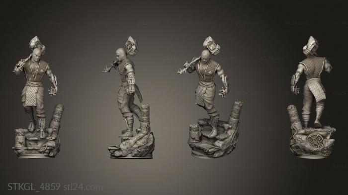 Figurines of girls (Sub Zero from Mortal Kombat, STKGL_4859) 3D models for cnc