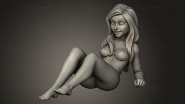 Figurines of girls (Summer Time, STKGL_4873) 3D models for cnc