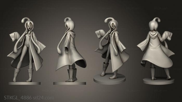Figurines of girls (Suu Parts Full, STKGL_4886) 3D models for cnc