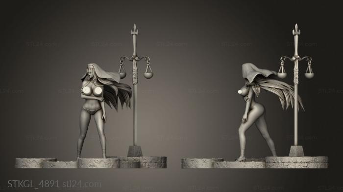 Figurines of girls (Sword Maiden Two NSFW, STKGL_4891) 3D models for cnc