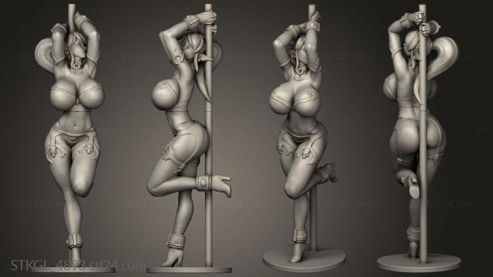Figurines of girls (Syx, STKGL_4893) 3D models for cnc