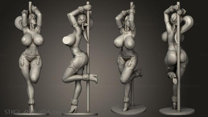 Figurines of girls (Syx, STKGL_4894) 3D models for cnc