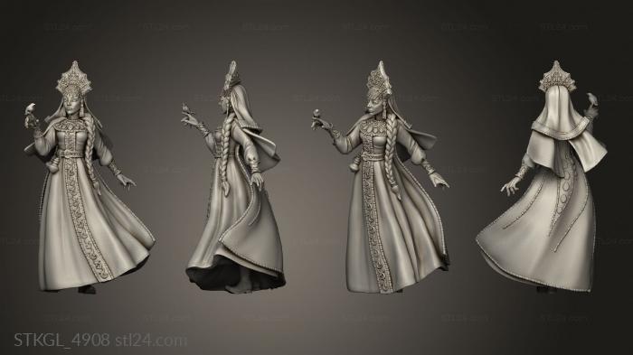 Figurines of girls (Tales Yaga Moors Vasilisa Pre, STKGL_4908) 3D models for cnc