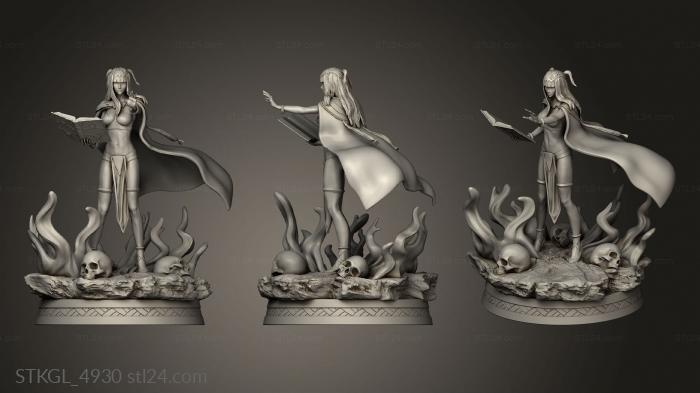 Figurines of girls (Tharja, STKGL_4930) 3D models for cnc