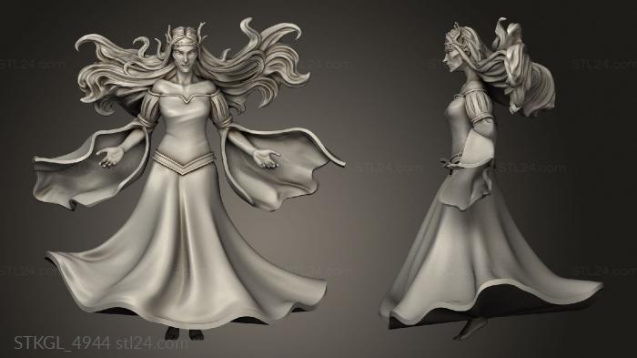 Figurines of girls (The Goes Ever On Chapter Elven Witch fey queen, STKGL_4944) 3D models for cnc