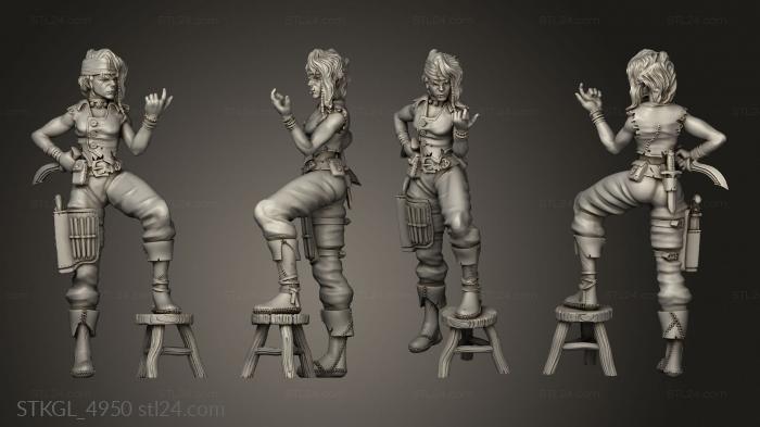 Figurines of girls (The Lions Tower Release karina informer, STKGL_4950) 3D models for cnc