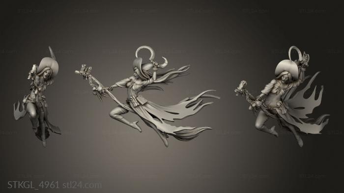 Figurines of girls (The Witches Witch, STKGL_4961) 3D models for cnc