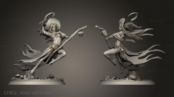 Figurines of girls (The Witches Witch, STKGL_4962) 3D models for cnc