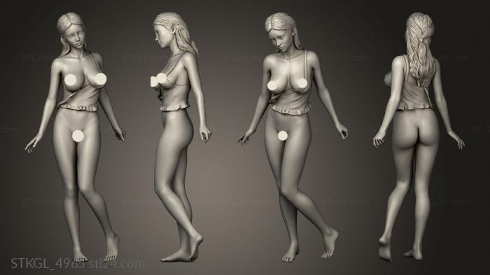 Figurines of girls (The Youth CE top, STKGL_4965) 3D models for cnc