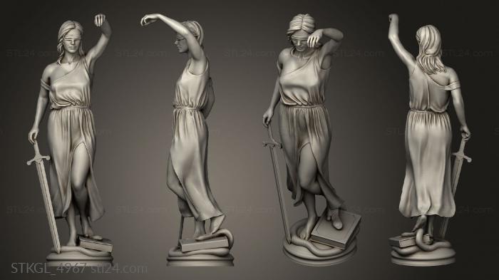 Figurines of girls (THEMIS, STKGL_4967) 3D models for cnc