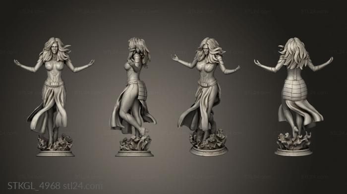 Figurines of girls (The Eternals base, STKGL_4968) 3D models for cnc