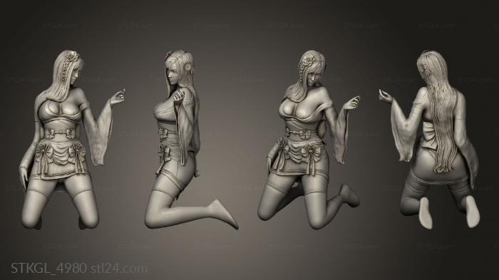 Figurines of girls (Tifa fantasy Kimonover Tifaver NSFW, STKGL_4980) 3D models for cnc