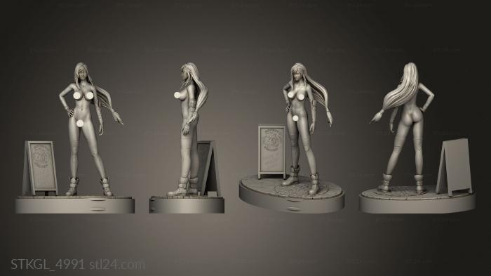 Figurines of girls (Tifa NSFW, STKGL_4991) 3D models for cnc