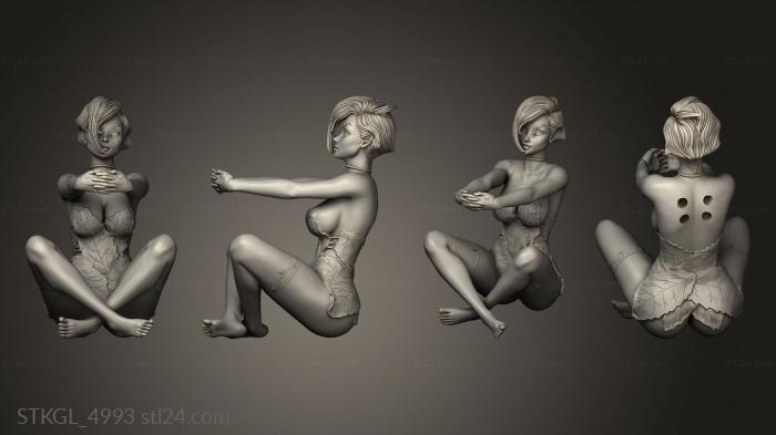 Figurines of girls (Tinkerbell Pen Holder, STKGL_4993) 3D models for cnc