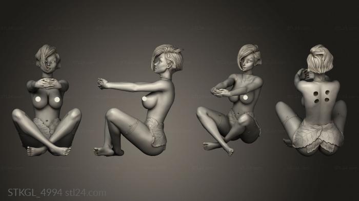 Figurines of girls (Tinkerbell Penholder NFSW, STKGL_4994) 3D models for cnc