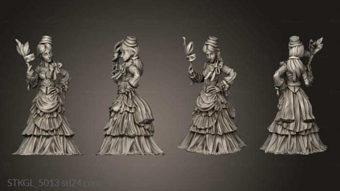 Figurines of girls (Townsfolkble Female, STKGL_5013) 3D models for cnc