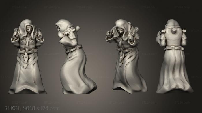 Figurines of girls (townsfolk starter penitent, STKGL_5018) 3D models for cnc
