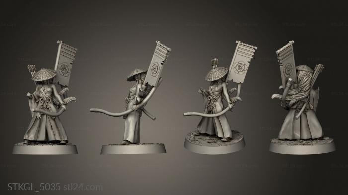 Figurines of girls (Troopers Shogunate Archers Acher, STKGL_5035) 3D models for cnc